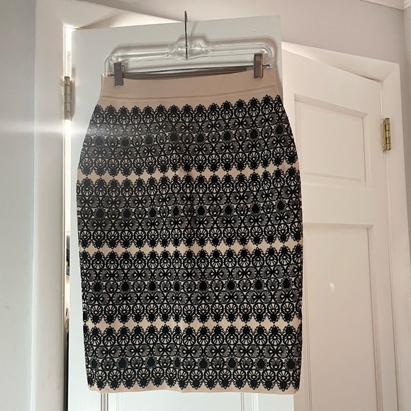 🖤 Alexander McQueen Designer Black and Pale Pink Pencil Skirt - Picture 6 of 8